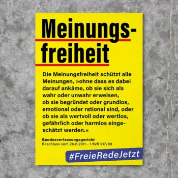 Meinungsfreiheit STICKER