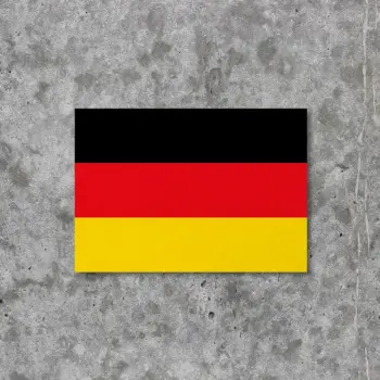 Deutschlandflagge Sticker Klassik