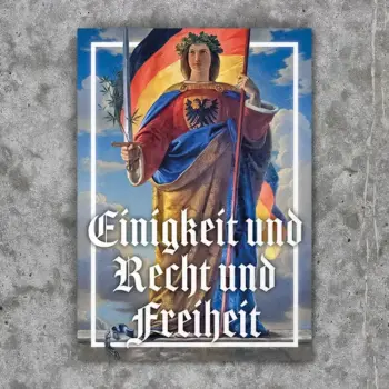 Einigkeit und Recht und Freiheit - Germania STICKER